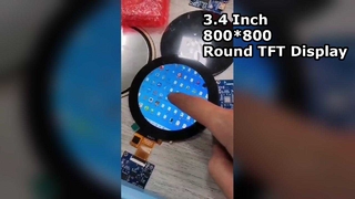 صفحه نمایش LCD دایره ای TFT 3.4 اینچی 800*800