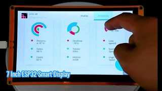 صفحه نمایش لمسی خازنی با صفحه نمایش 7 اینچی ESP32 800X480