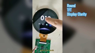 2.1 اینچ 480x480 نمایشگر TFT گرد