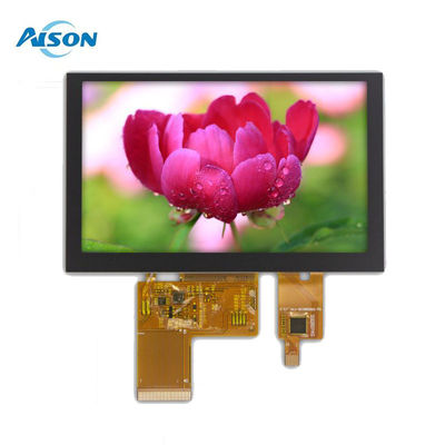 ماژول صفحه نمایش 5 اینچی IPS TFT 800x480 صفحه نمایش لمسی ظرفیت صنعتی 500 Cd / M2