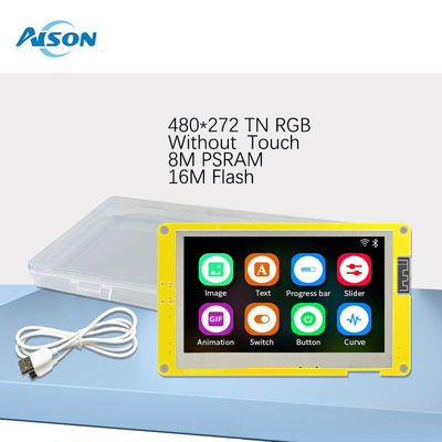 4.3 اینچ ESP32 ماژول نمایش 480x270 HMI صفحه لمسی 4.75V - 5.25V