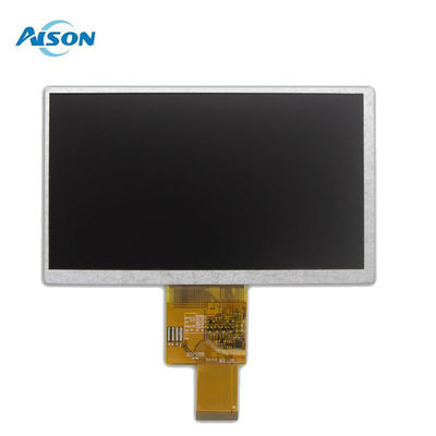 صفحه نمایش LCD 7 اینچ 40 پین 800x480 TFT 400 Cd / M2 رابط RGB