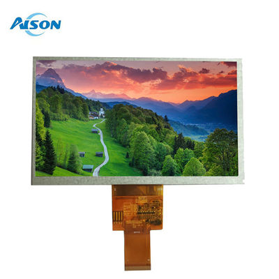 7 اینچ پانل TFT 450 cd/m2 40 پین پانل 800x480 با 24 بیت رابط RGB 40Pin