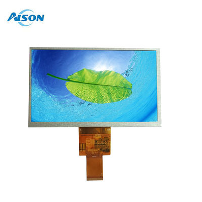 صفحه نمایش 7 اینچی RTP TFT 800X480 رزولوشن رابط RGB 40 پین برای کاربردهای صنعتی