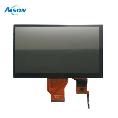 صفحه نمایش لمسی 7 اینچی TFT 50 پین صفحه نمایش لمسی ظرفیت 800x480 RGB 400cd / m2