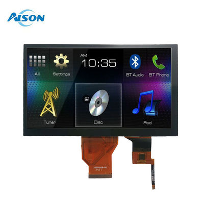 صفحه نمایش لمسی 7 اینچی TFT 50 پین صفحه نمایش لمسی ظرفیت 800x480 RGB 400cd / m2