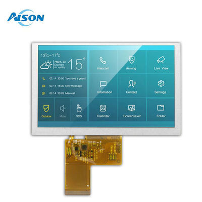5.0 اینچ LVDS ماژول LCD 1000 Cd / M2 نمایشگر لمسی صنعتی 800x480