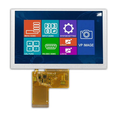 نمایشگر TFT سفارشی 5 اینچی با روشنایی بالا، نمایشگرهای TFT قابل خواندن در نور خورشید 2500cd/m2