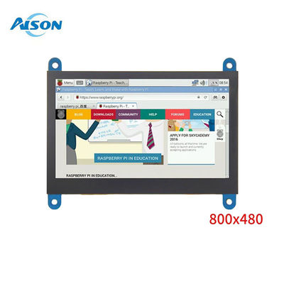 صفحه نمایش ال سی دی 4.3 اینچی IPS رزبری پای با رابط HDMI و لمس خازنی