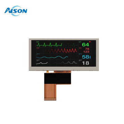 3.9 اینچ Bar Type LCD Display 480x128 Medical LCD Display رابط SPI/MCU
