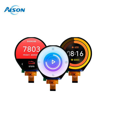 3.4 اینچ 800 * 800 دایره ای TFT صفحه نمایش LCD رابط MIPI 30 پین برای کنترل صنعتی خانه هوشمند