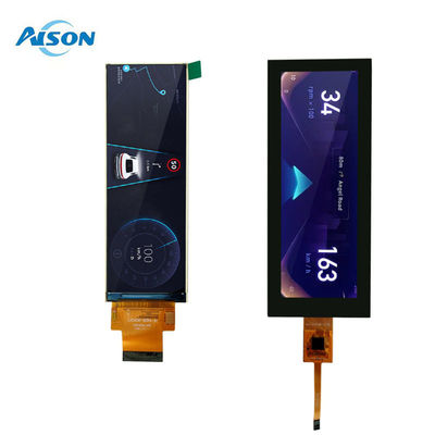 نمایشگر LCD نواری 4.6 اینچی RGB با 40 پین، نمایشگر کشیده شده با روشنایی 300 کاندلا بر متر مربع و دمای عملیاتی 20- تا 70 درجه سانتیگراد