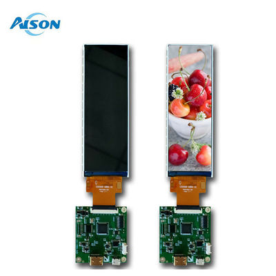 نمایشگر LCD نواری 4.6 اینچی RGB با 40 پین، نمایشگر کشیده شده با روشنایی 300 کاندلا بر متر مربع و دمای عملیاتی 20- تا 70 درجه سانتیگراد