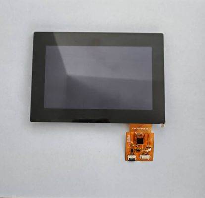 ماژول LCD TFT IPS LVDS با اندازه 5 اینچ و رزولوشن 800x480 با صفحه لمسی خازنی و رابط USB