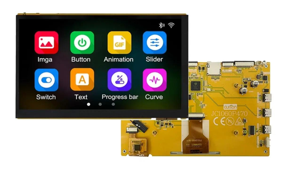 صفحه نمایش LCD 7 اینچ 1024x600 IPS ESP32 P4 صفحه توسعه صفحه نمایش لمسی ظرفیتی ESP32-C6 برای Arduino