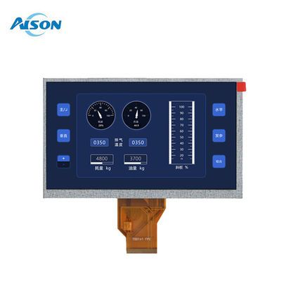 7 اینچ 800x480 TFT LCD ماژول 50 پین صفحه نمایش LCD RGB 24 بیت برای کاربردهای صنعتی