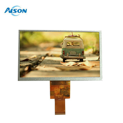 صفحه نمایش LCD 7 اینچ 40 پین 800x480 TFT 400 Cd / M2 رابط RGB