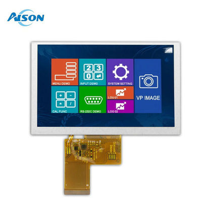 5' 800x480 TFT ماژول صفحه نمایش LCD 5 اینچ IPS LVDS صفحه نمایش TFT 500 Cd / M2