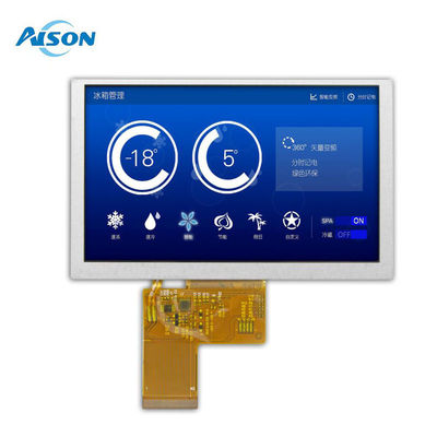 ماژول LCD 5 اینچی TFT 800x480 نمایش 500 Cd / M2 RGB 24 بیت 40pin ILI6137 و IC راننده ILI5960