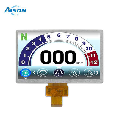 -40 تا 95 درجه 7 اینچ ماژول صفحه نمایش LCD سفارشی 40 پین رابط LVDS 500cd / m2