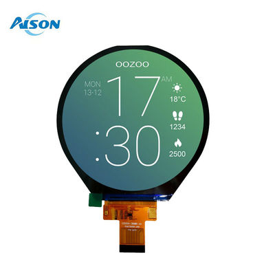 3.4 اینچ 800 * 800 دایره ای TFT صفحه نمایش LCD رابط MIPI 30 پین برای کنترل صنعتی خانه هوشمند
